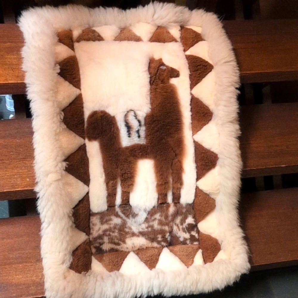 Authentic Llama Fur Wall Hanging